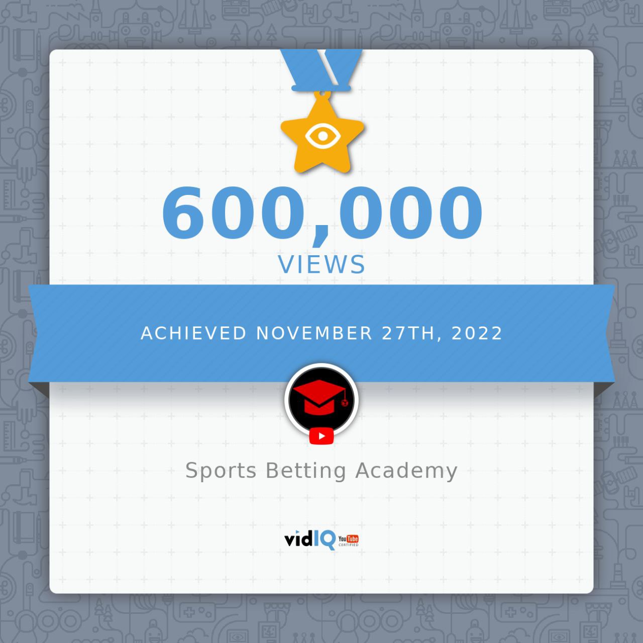 600000 views sports betting academy wettanbieter hassen uns